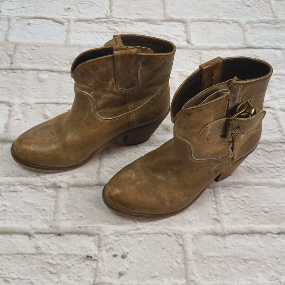 Corral Boots Tan Distressed ankle Boots size 7M - Picture 3 of 7